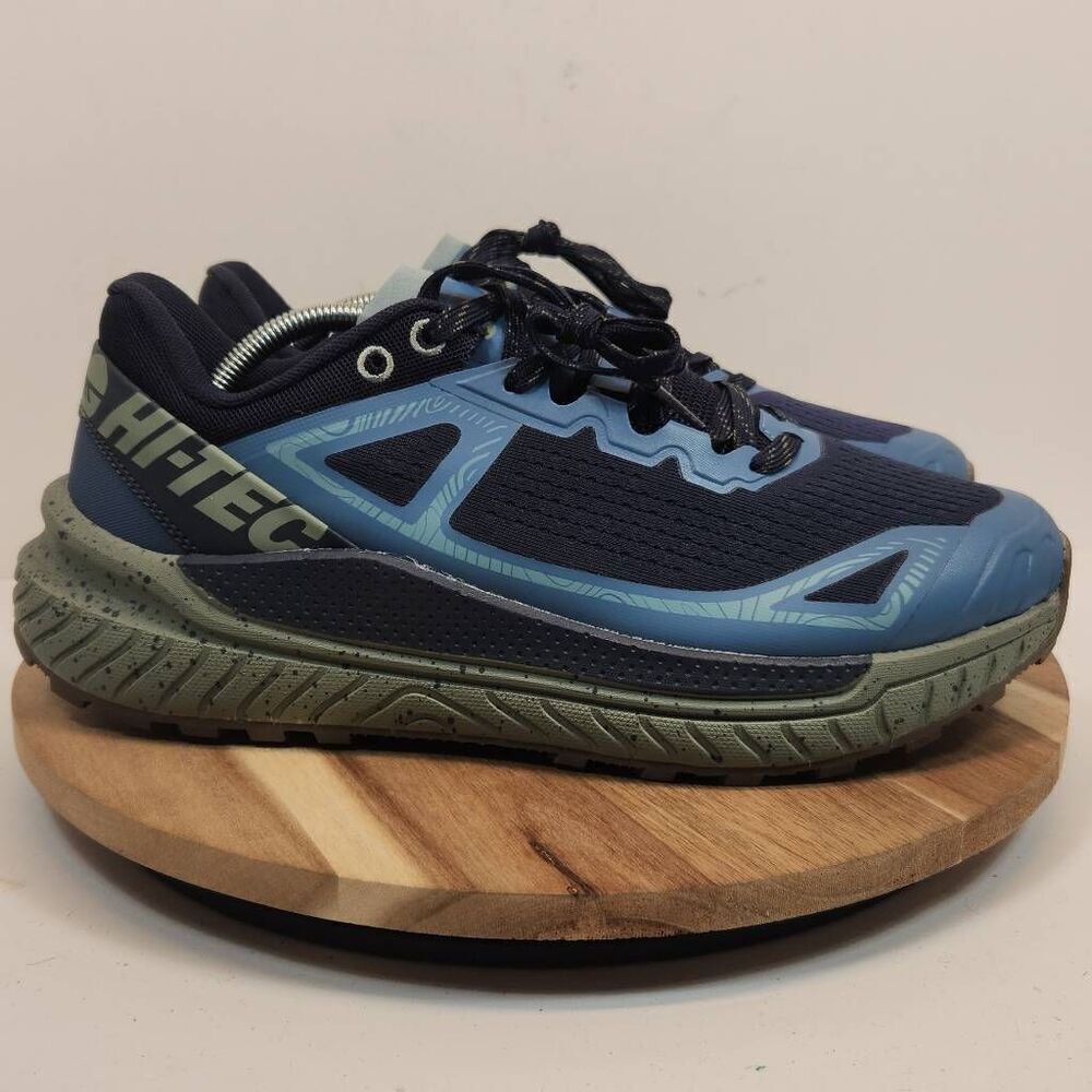 Hi-Tec Catalina Trail Men's Waterproof Running Shoes Size 11 Blue Gray